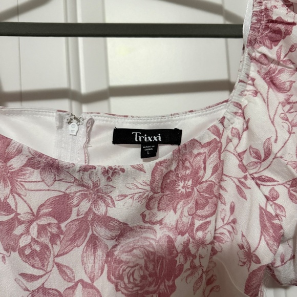 TRIXXI Pink & White Floral Dress - Picture 4 of 4